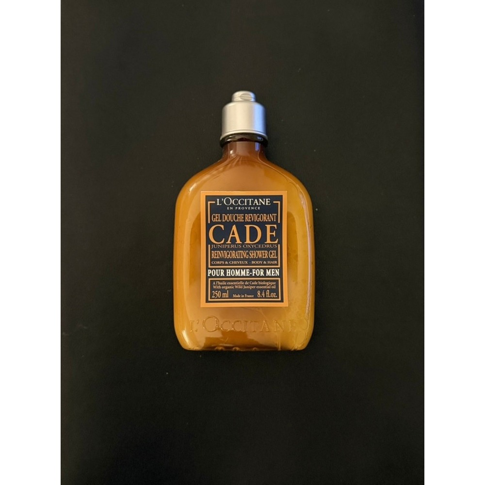 L'Occitane Cade Reinvigorating Shower Gel for Men Body & Hair 8.4 oz 250 mL